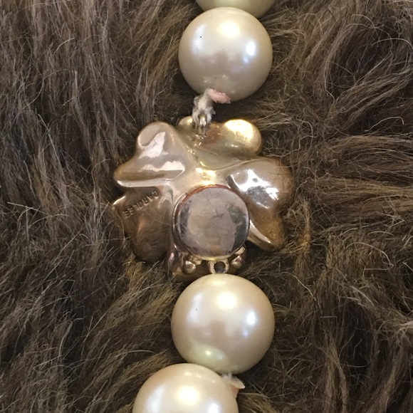 Vintage Carolee pearl pave flower clasp choker - Picture 13 of 13